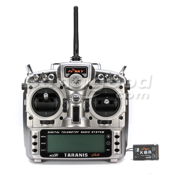 FrSky ACCST Taranis X9D PLUS 16CH 2.4GHz Transmitter with X8R