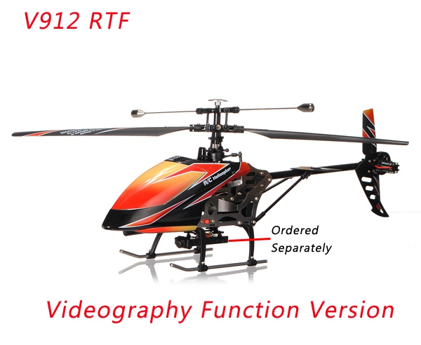 WLtoys V912 Sky Dancer 4CH RC Helicopter RTF with Videography Function