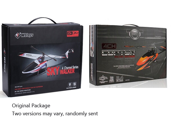 WLtoys V911-pro V911-V2 2.4G 4CH RC Helicopter With Original Package