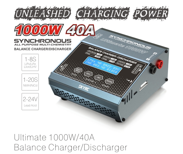 SKYRC 1000W 40A LiPo Battery Synchronous Balance Charger