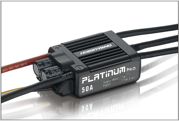 Hobbywing Platinum V3 50A ESC for Align 450L X3 RC Helicopter