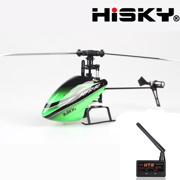 HISKY HFP80 V2 4CH 6 Axis Gyro RC Helicopter+Radio Adapter HT8 