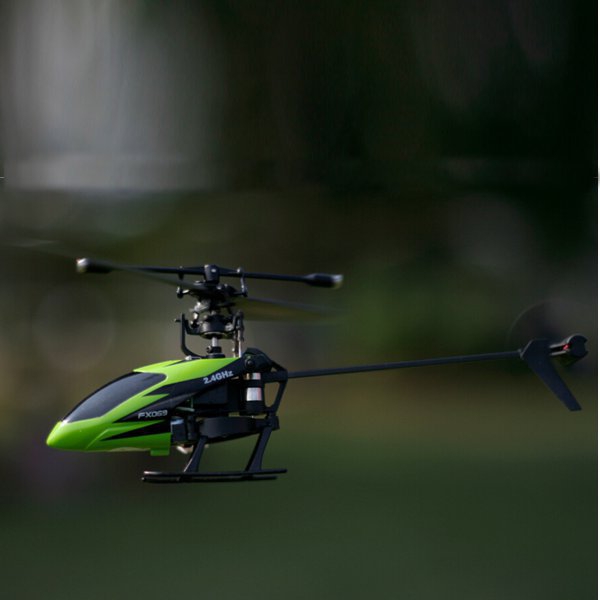 FX069B 2.4G 4CH Single Propeller LCD RC Helicopter Mode 2