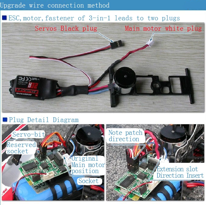 MJX F45 Upgraded Brushless Motor System with Hobbywing ESC/Copper Gear