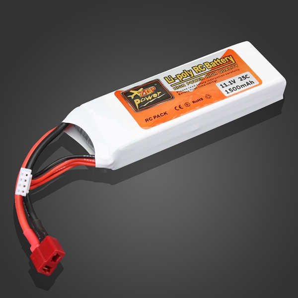 ZOP Power 11.1V 1500mAh 25C Lipo Battery T Plug