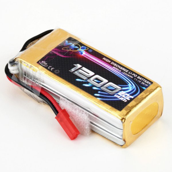 YKS BW138 11.1V 1200MAH 20C 3S JST Plug Li-Po Battery For RC Model