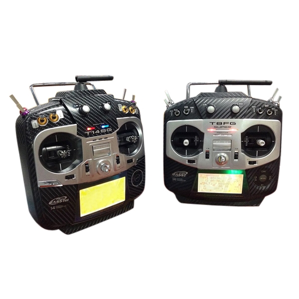 RCM Futaba Transmitter Protection Sticker For T8FG/T14SG Carbon Black