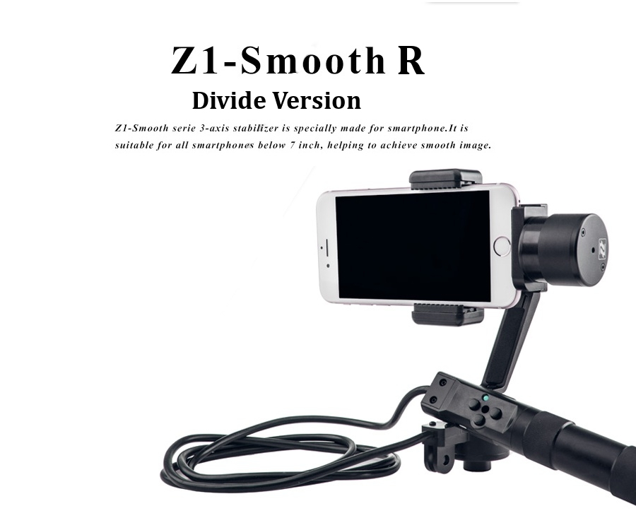 Zhiyun Z1 Smooth R Divided Version 3 Axis Gimbal Stabilizer For iPhone Samsung Mobile Smart Phone