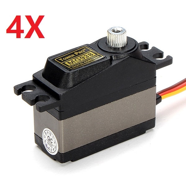 4X Towerpro MG938 Metal Gear 31g Micro Digital Servo 5KG High Torque