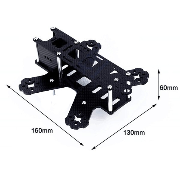 Lisam LS-150 150MM Carbon Fiber Frame Kit for Racer Quadcopter