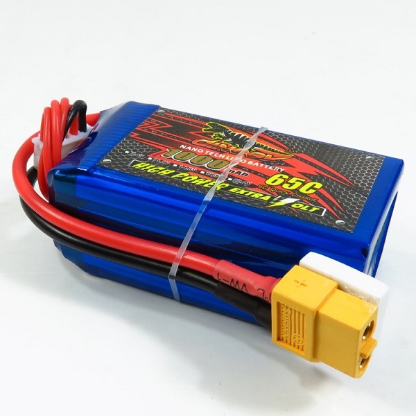 Giant Power Dinogy 1000mAh 14.8V 4S 65C XT60 Plug LiPo Battery For RC Airplane Multicopters