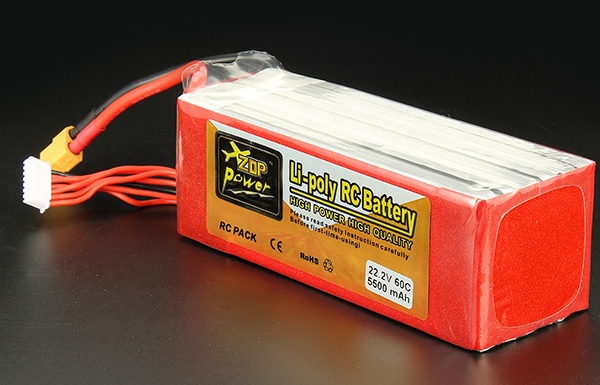 ZOP Power 22.2V 5500mAh 6S 60C Lipo Battery XT60 Plug