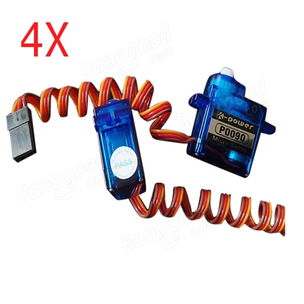 4X K-Power P0090 9g Micro Servo For RC Models