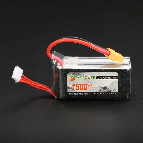 XF Power 14.8V 1500MAH 4S 60C Lipo Battery XT60 Plug