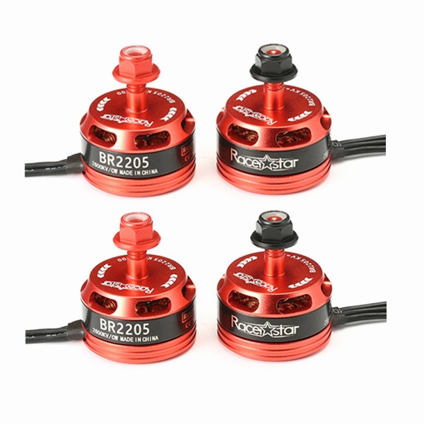 4x Racerstar Racing Edition 2205 BR2205 2600KV 2-4S Brushless Motor CW/CCW For QAV250 ZMR250 260 280