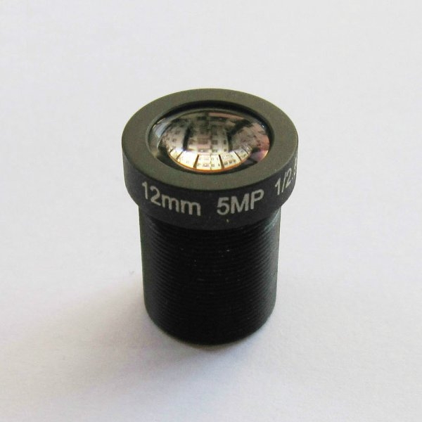 12MM 5MP 1/2.5 M12 20 Degree IR Sensitive FPV Camera Lens