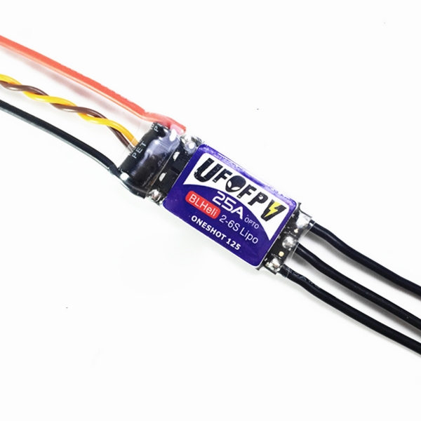 UFOFPV BLHeli 14.4 25A OPTO Brushless ESC 2-6S Support Oneshot125 For QAV250 ZMR250 280