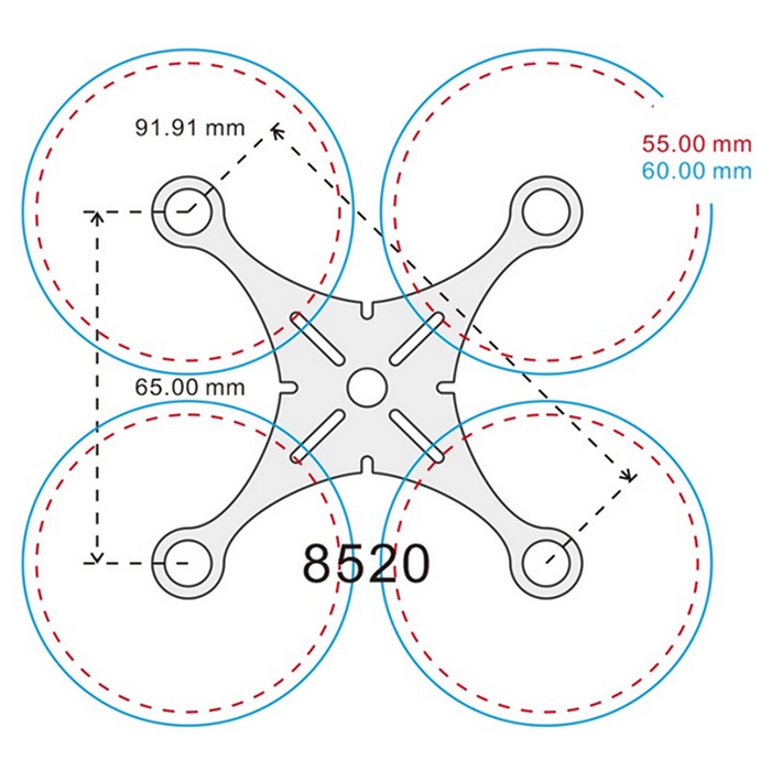 GB90 90mm Carbon Fiber Frame Kit for DIY Project