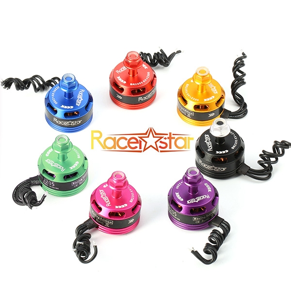 4X Racerstar Racing Edition 2205 BR2205 2300KV 2-4S Brushless Motor Black For 210 X220 250 280