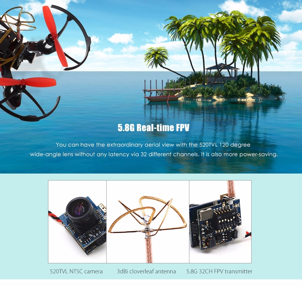 FuriBee FX90 Mini RC FPV Racing Drone - ARF