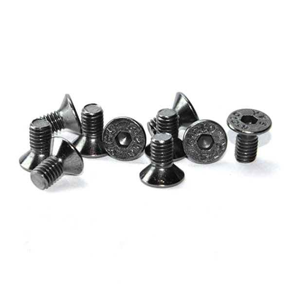 YFS Grade 12.9 M3*8 M3*18 Hexagon Socket Head Cap Screw Countersunk Bolt Black Nickel Plating