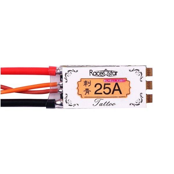 Racerstar TATTO 25A 2-4S ST/ARM Blheli_32bit Dshot1200 Ready RaceSpec FPV Racing Brushless ESC 