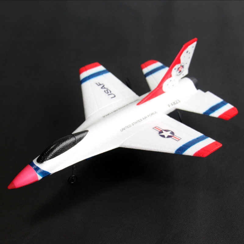 Fly bear FX-823 2.4G 2CH F16 Thunderbirds EPP RC Glider Airplane RTF Mode 2