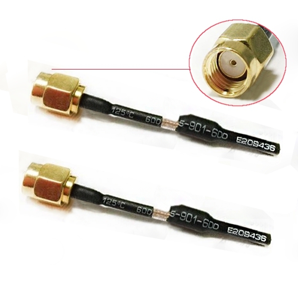 2 PCS RP-SMA 5.8G 3dB Soft Omnidirectional High Gain Antenna RG 178 Cable