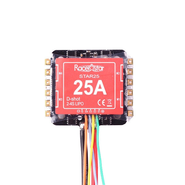 20x20mm Racerstar Star25 25A BLHELI_S 2-4S 4in1 Brushless ESC Dshot600 Ready