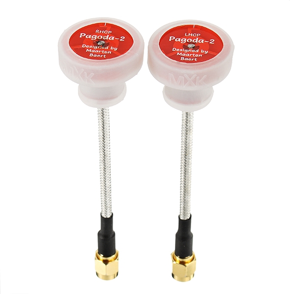 2PCS MXK 5.8 GHz Pagoda-2 Omnidirectional FPV Antenna LHCP/RHCP SMA Male 95mm