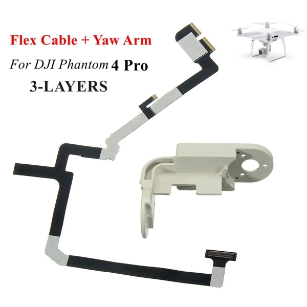 Flexible Gimbal Flat Ribbon Flex Cable + Yaw Bracket for DJI Phantom 4 Pro