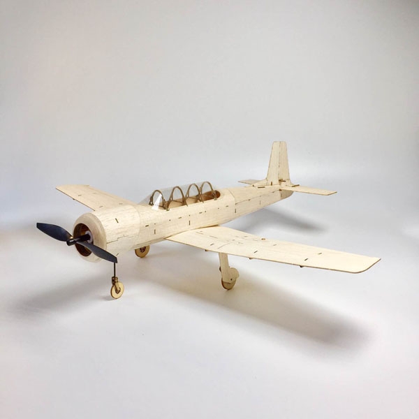 MinimumRC CJ-6 450mm Wingspan Balsa Wood Laser Cut RC Airplane KIT