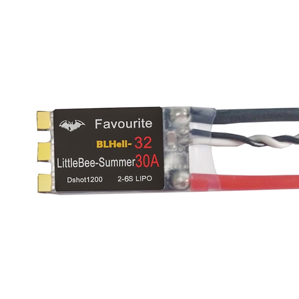 Favourite Littlebee FVT Summer 30A Blheli_32 2-6S DSHOT1200 Ready FPV Racing ESC w/ Current Limit