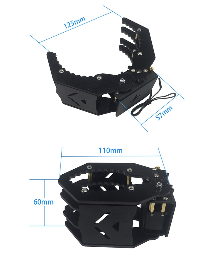 DIY 4DOF Robot Arm Claw Holder With Arduino 4pcs Digital Servo