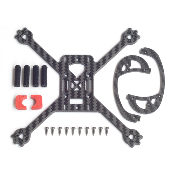 FlyFox EGG 135mm Wheelbase X Type 3mm Arm Frame Kit for RC Drone FPV Racing 18.8g