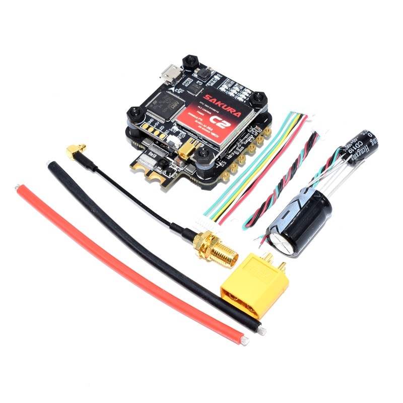 AuroraRC C2 Flytower OMVT F4 Flight Controller Integrated VTX & BLHeli_32 35A 4in1 ESC for RC Drone