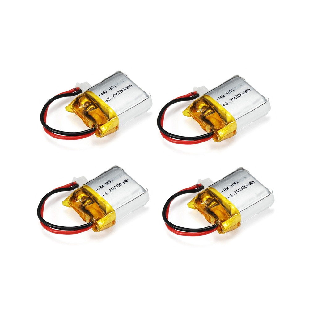 4PCS Eachine E012 E012HC E012HW RC Quadcopter Spare Parts 3.7V 200mAh 20C Lipo Battery