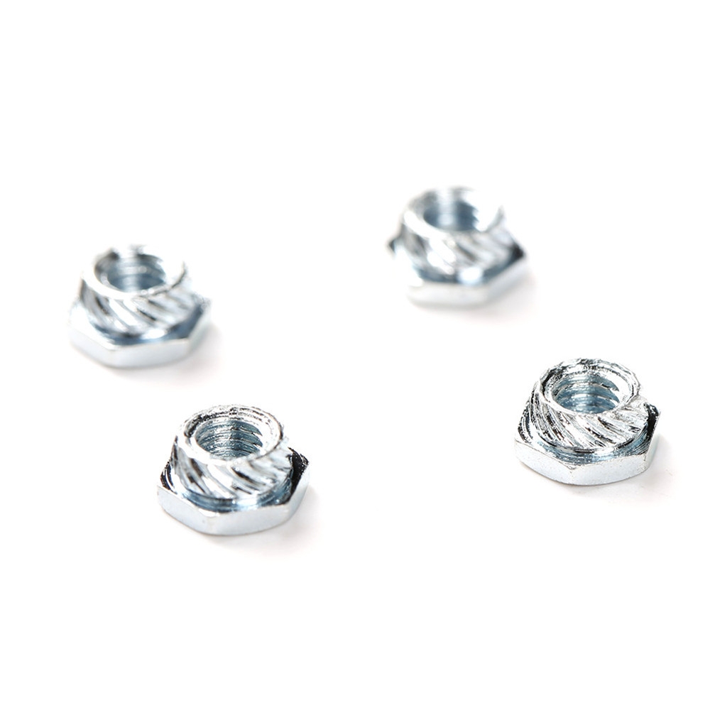 20 PCS M3 Hexagonal Rivet Nut Carbon Steel Silver for FPV Racing RC Drone