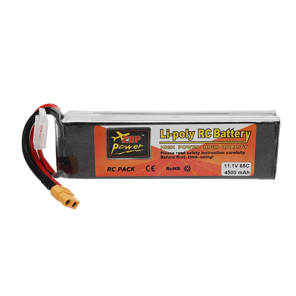 ZOP POWER 11.1V 4500mAh 65C 3S Lipo Battery With XT60 Plug