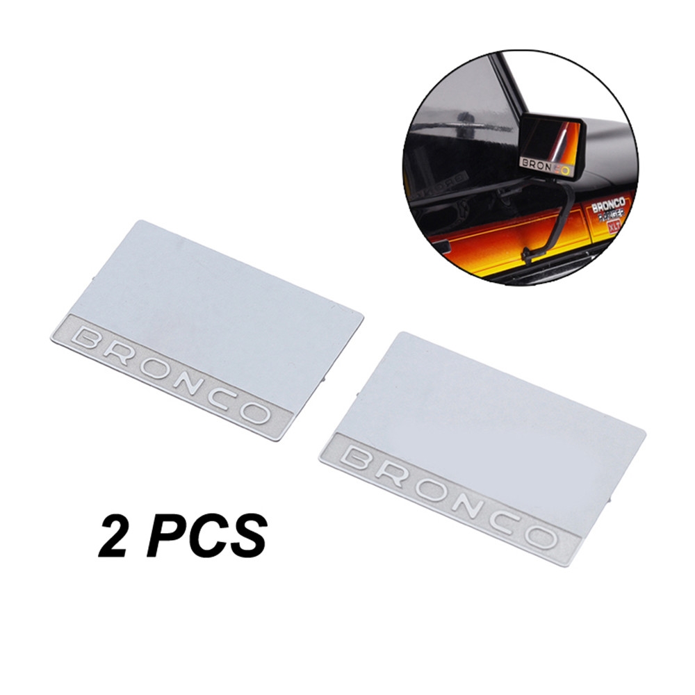 2PC Side Rearview Mirror Sheet for 1/10 Traxxas TRX-4 Ford BRONCO Door Mirror Rc Car Parts