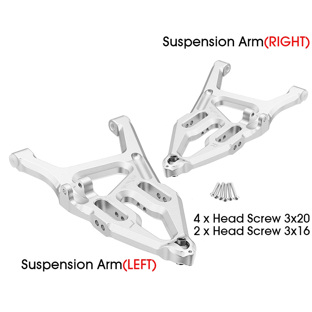 Aluminum Front Lower Arm L&R Silver For Traxxas Unlimited Desert Racer UDR RC Car Parts