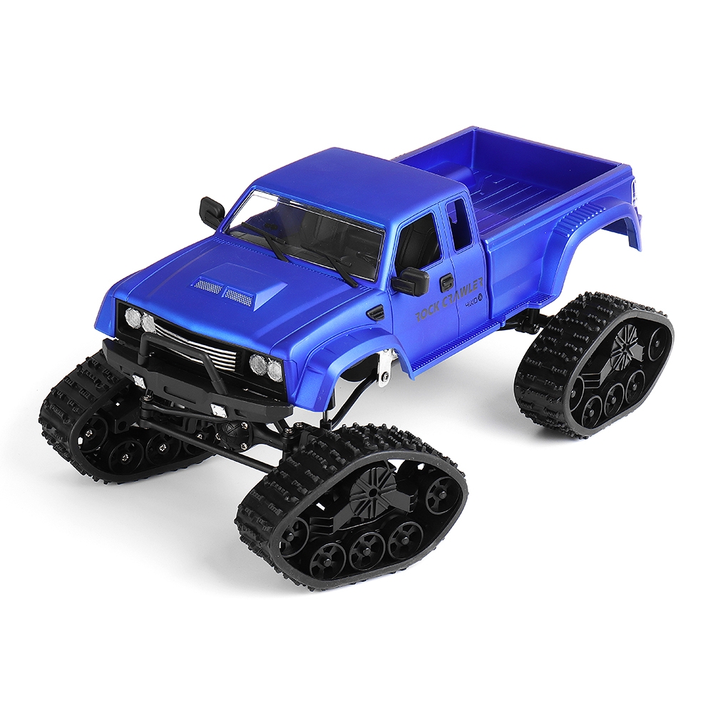 Fayee FY002 1/16 2.4G 4WD Rc Car Military Truck Track Wheel Rock Crawler W/ LED Light RTR Toy