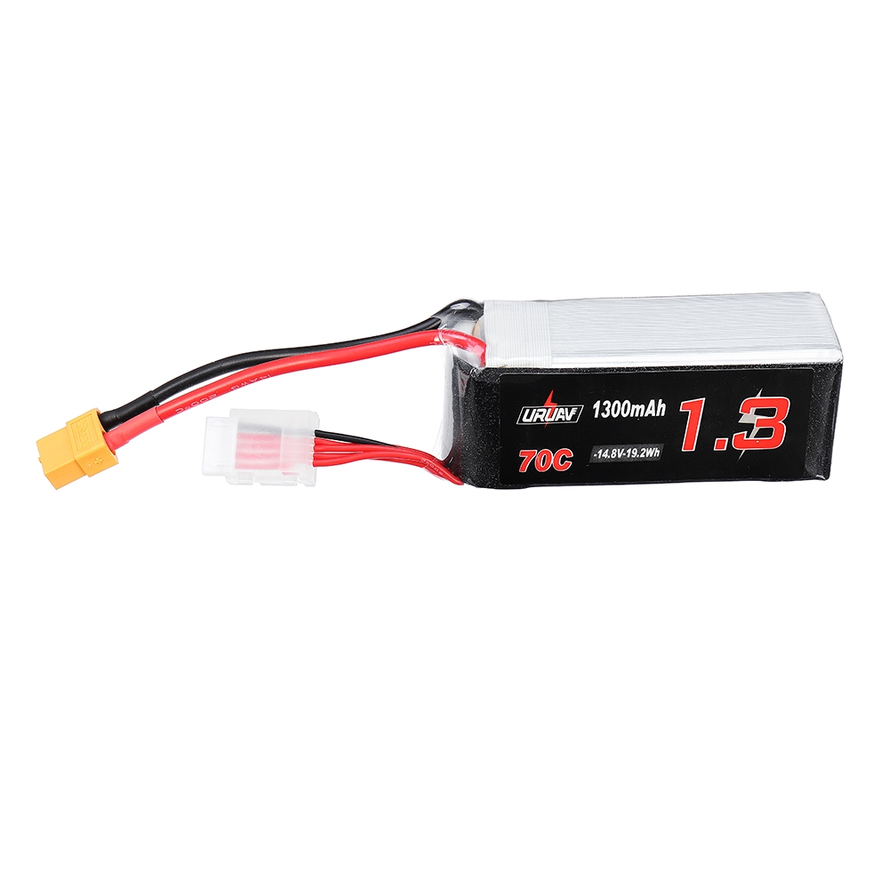 URUAV 14.8V 1300mAh 70C 4S Lipo Battery With XT60 Plug for Eachine Tyro99 FPV Racer Drone