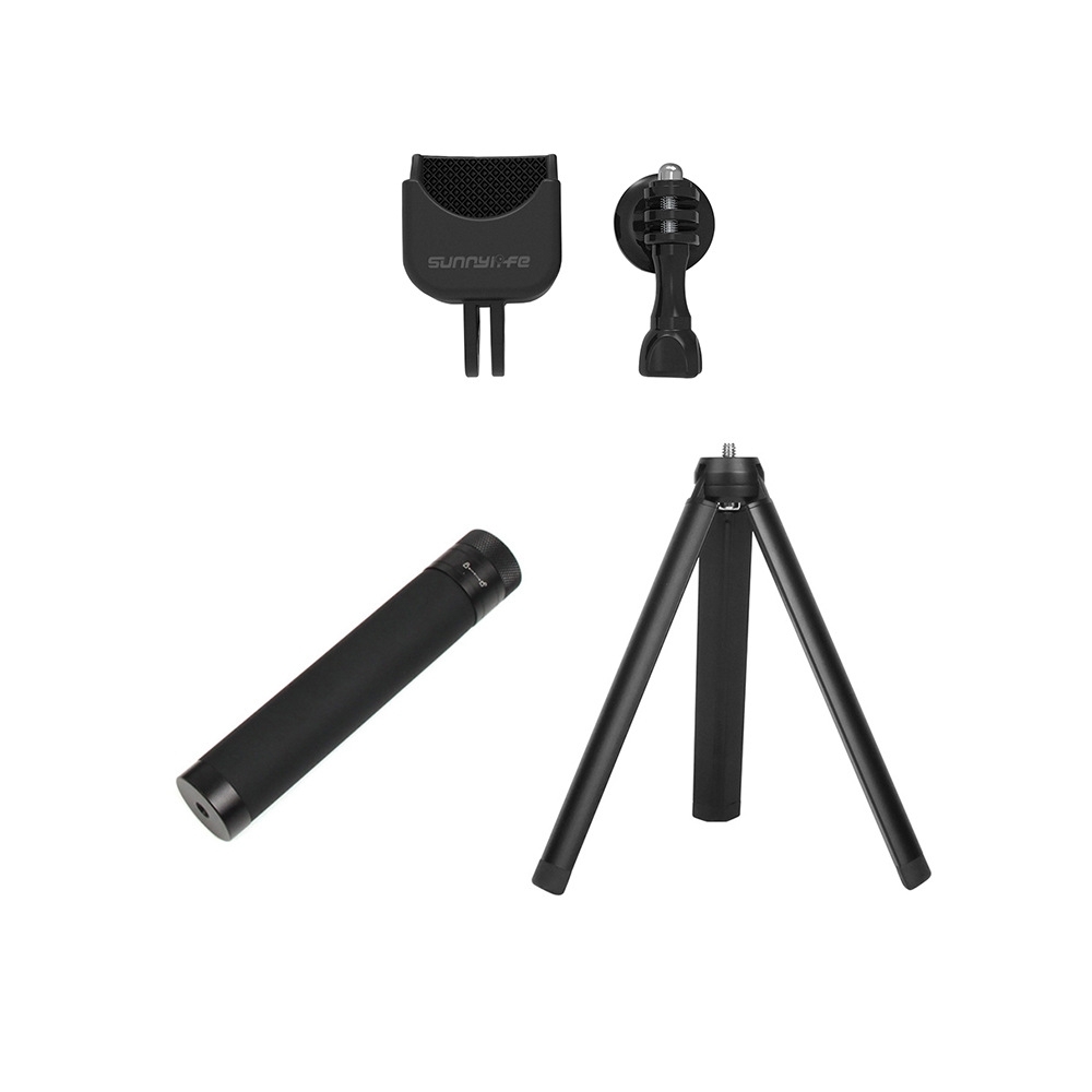 Sunnylife Tripod & Extension Rod Stick & 1/4 180 Degree Multiple Adapter Mount Accessories For GoPrO DJI OSMO Pocket Gimbal