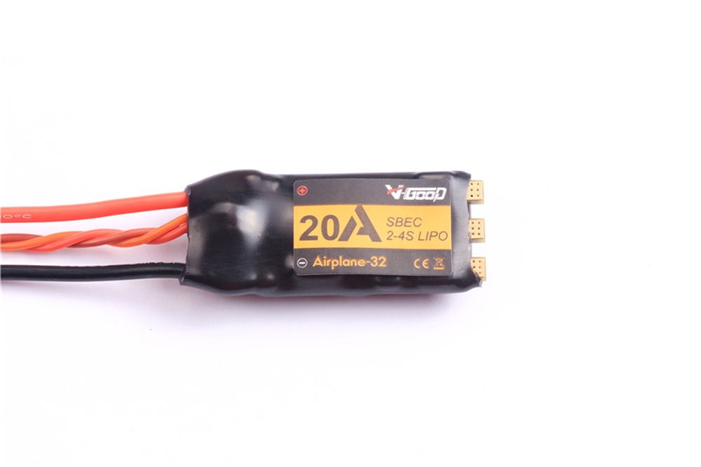 VGOOD 20A 2-4S 32-Bit Brushless ESC With 4A SBEC for Fixed Wing RC Airplane