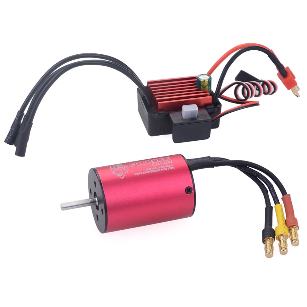 Surpass Hobby 2838 RC Car Motor 3600KV+35A Waterproof ESC For 1/12/16 2-3s Drift Buggy RC Models