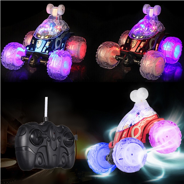 Turbo Twister Stunt Car Radio RC Car Flashing Lights 360° Spinning