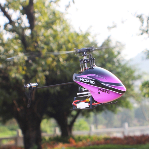 Hisky HCP80 V2 3D 6CH 3Axis 6Axis Gyro RC Helicopter BNF