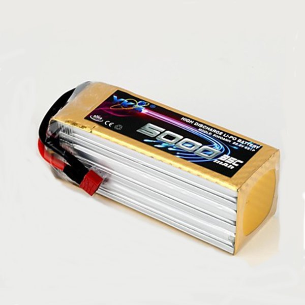 YKS BW161 22.2V 5000MAH 35C 6S T Plug Li-Po Battery For RC Model