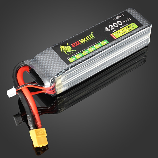 Lion Power 14.8V 4200MAH 30C MAX 45C Lipo Battery XT60 Plug